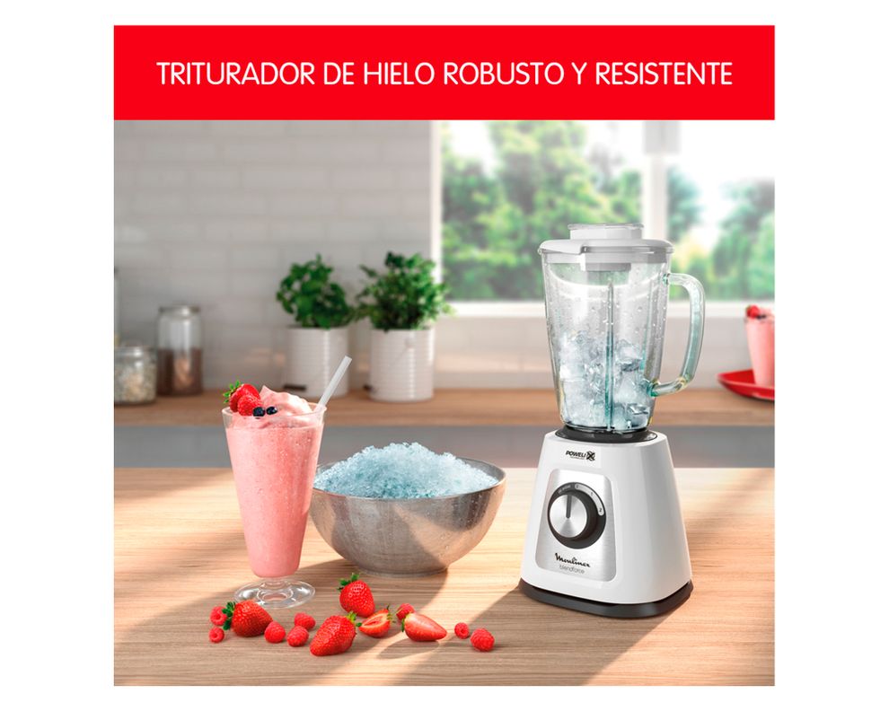 Licuadora Blendforce 800W blanco-2