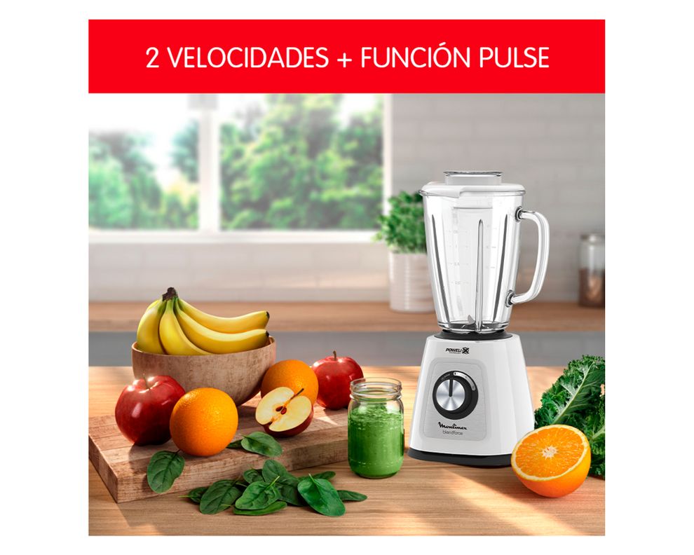 Licuadora Blendforce 800W blanco-3