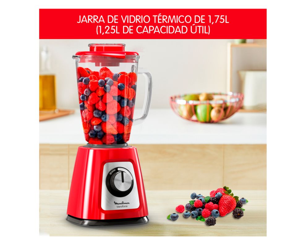 Licuadora Blendforce 800W rojo-3