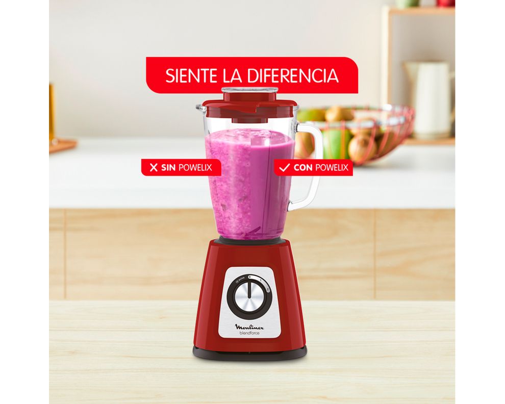 Licuadora Blendforce 800W rojo-4