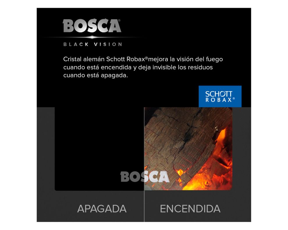 Calefactor leña Gold 500 rojo/negro-2