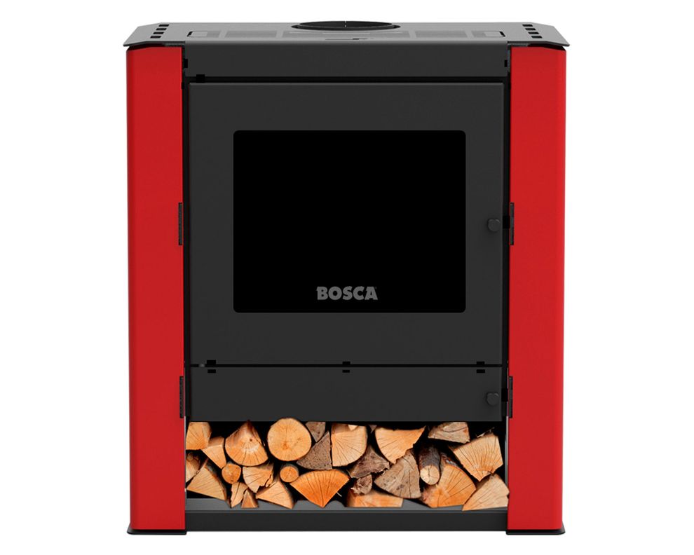 Calefactor leña Gold 500 rojo/negro-1