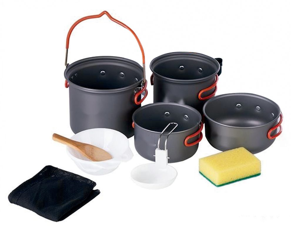 Set cocina camping 8 piezas