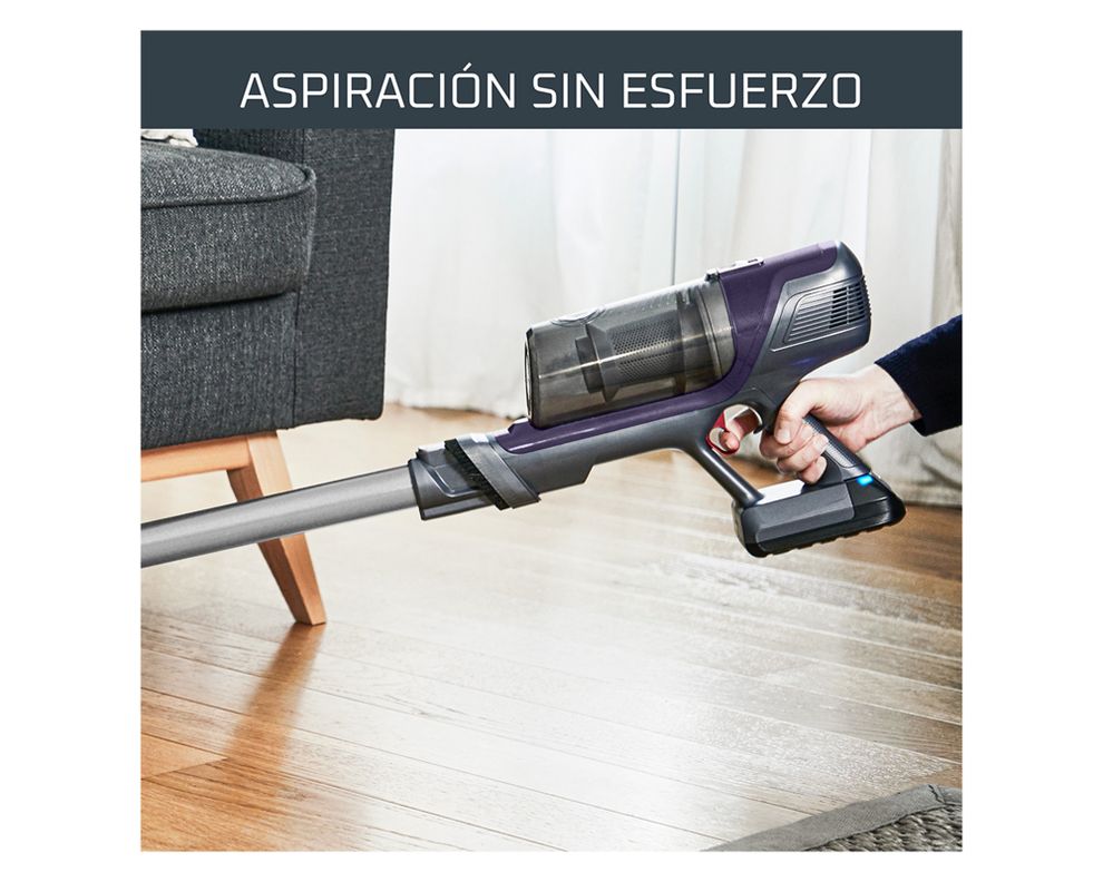 Aspiradora vertical inalámbrica X-Pert azul 100W-3