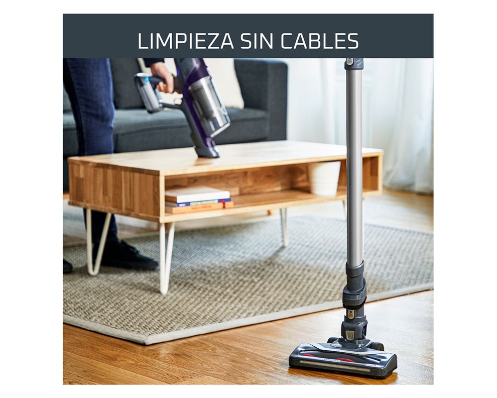 Aspiradora vertical inalámbrica X-Pert azul 100W-4