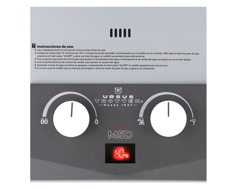 Calefont KOMFORTEK UT M5-D GL 5 lt tiro natural gas licuado-2