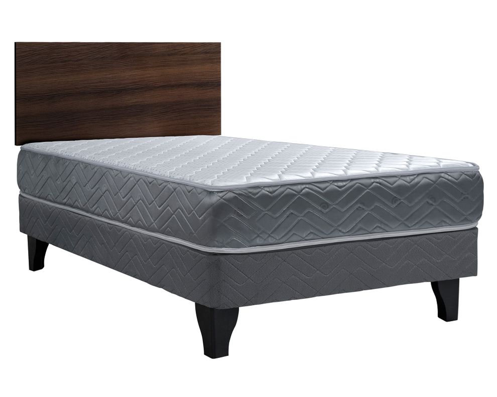 Cama europea Aura 1.5 plazas + respaldo Cadiz-0