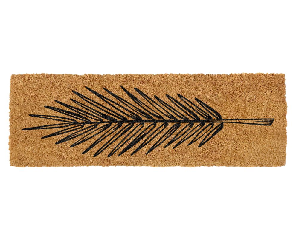 Limpiapiés coco Hoja 25x75 cm