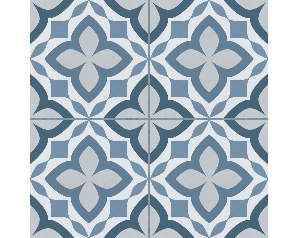 Cerámica piso muro Biscotto azul 45x45 cm 2.29 m2