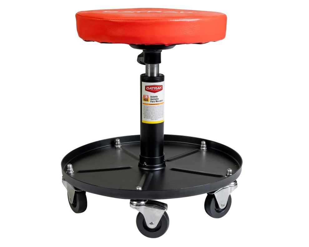 Asiento ajustable mecánicos rojo/negro
