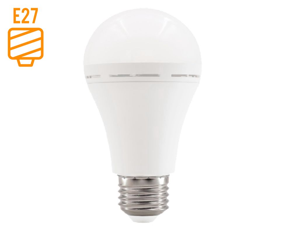 Ampolleta Emergencia 9 W E27 luz cálida