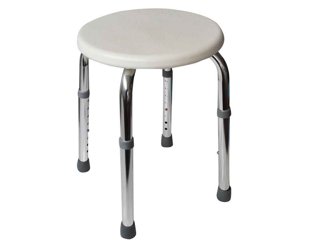 Asiento de bano circular 38x33x33 cm blanco
