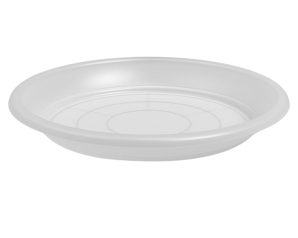 Plato maceta Capri transparente 15 cm