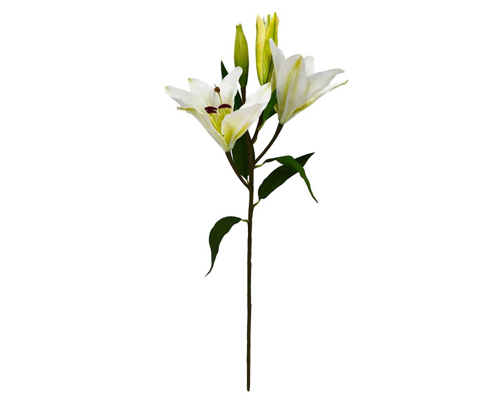Lilium artificial 75 cm blanco