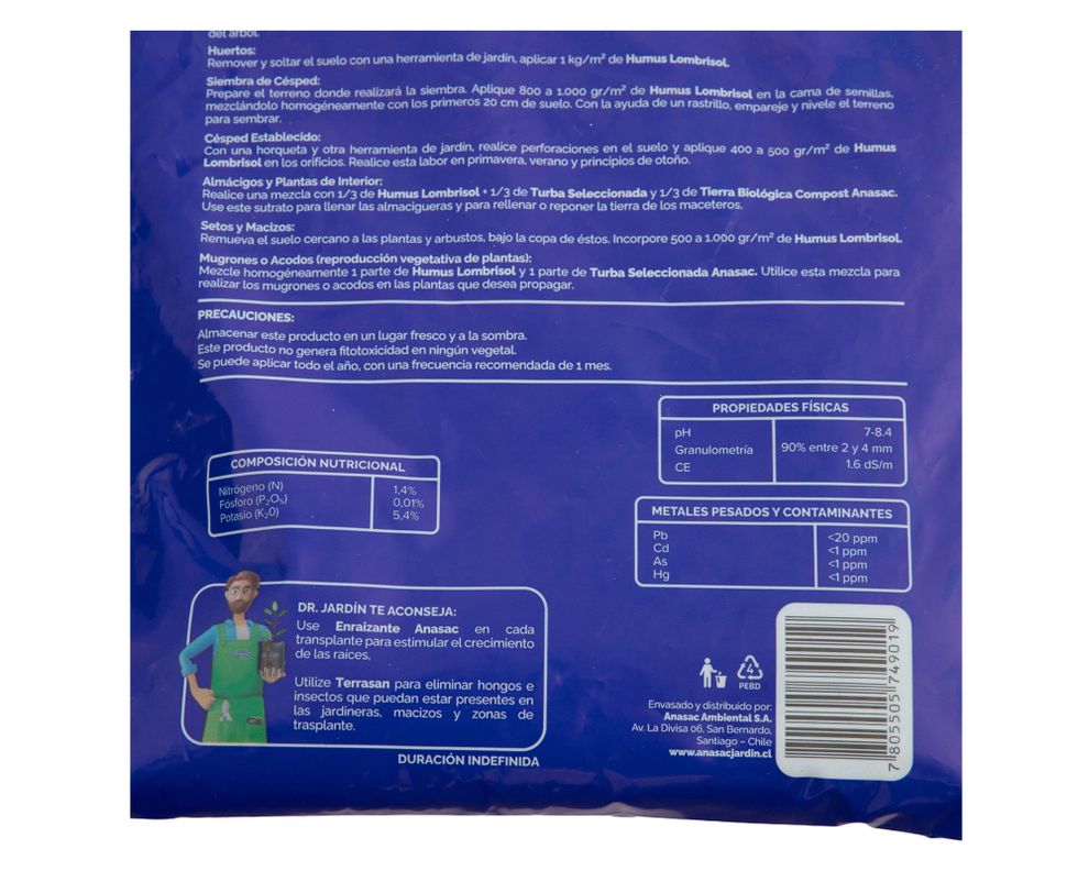Abono Humus lombriz 1 kg-3