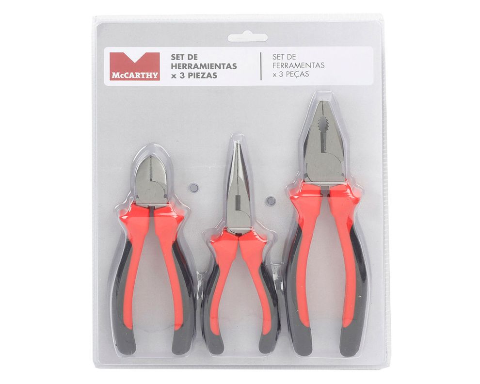 Set alicates 3 piezas