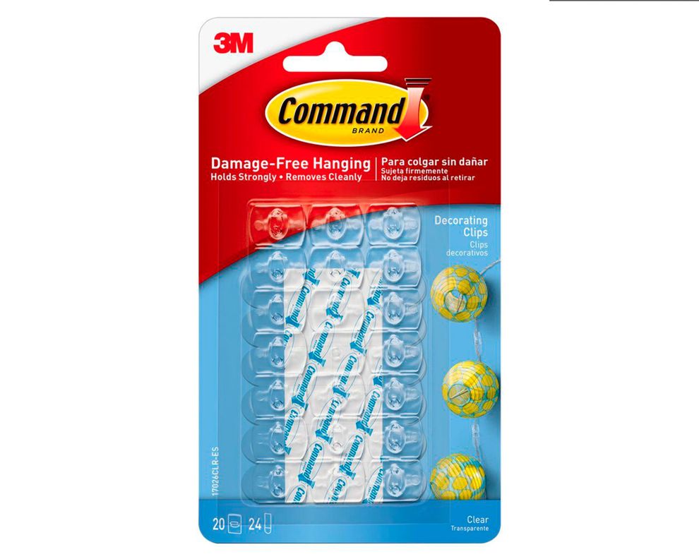 Gancho Clear deco transparentes 20 un.