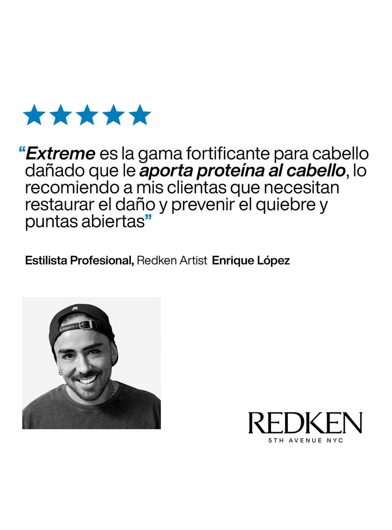 Set Reparacion Cabello Dañado Extreme Shampoo 300ml + Acondicionador 300ml Redken-4