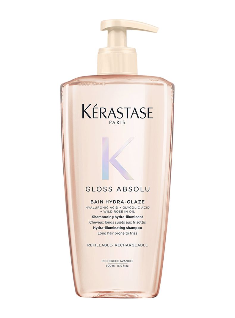 Shampoo Efecto Gloss Cabello con Tendencia al Frizz Gloss Absolu Bain Hydra-Glaze Recargable 500ml