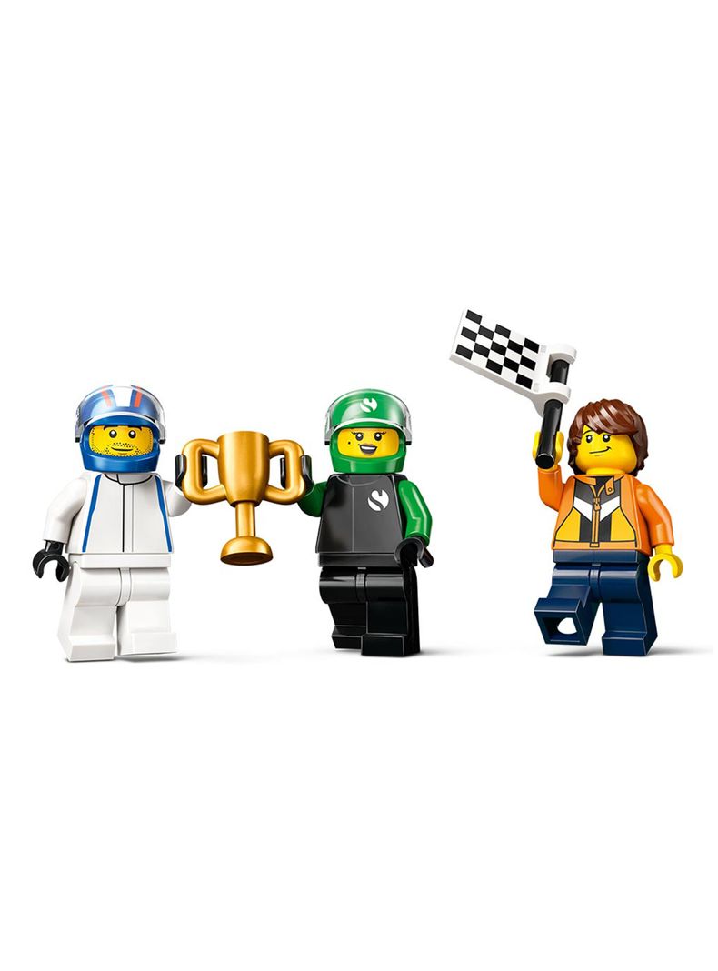 Lego City Parrilla F1 Autos de Carreras VCARB y Sauber-3