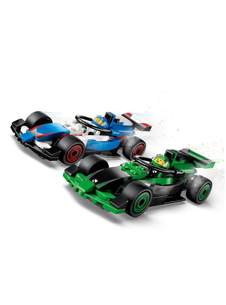 Lego City Parrilla F1 Autos de Carreras VCARB y Sauber-2