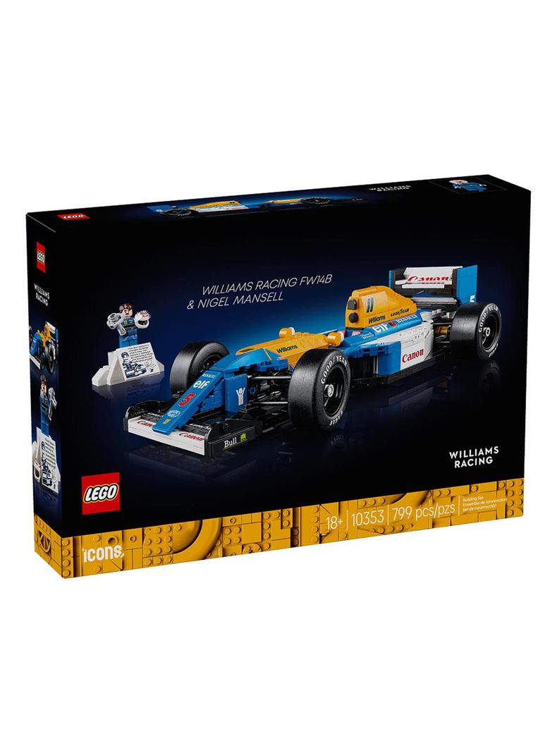 Lego Icons Williams Racing y Nigel Mansell F1-0