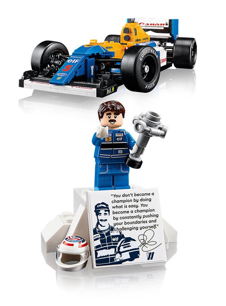 Lego Icons Williams Racing y Nigel Mansell F1-2