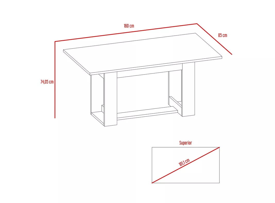 Mesa TuHome de Comedor Volterra 6 Personas-9