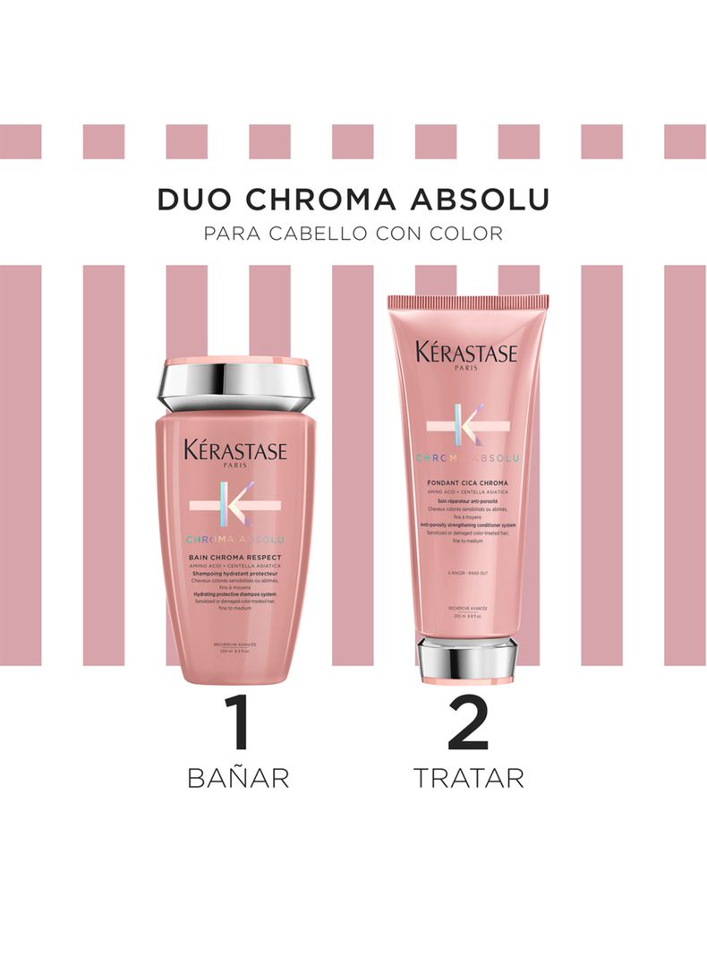 Cofre Cuidado Del Color Shampoo + Acondicionador Para Cabello Fino a Medio Chroma Absolu-2