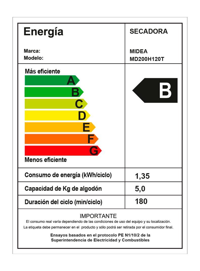 Secadora Bomba de Calor 12 Kg MD200H120T-7