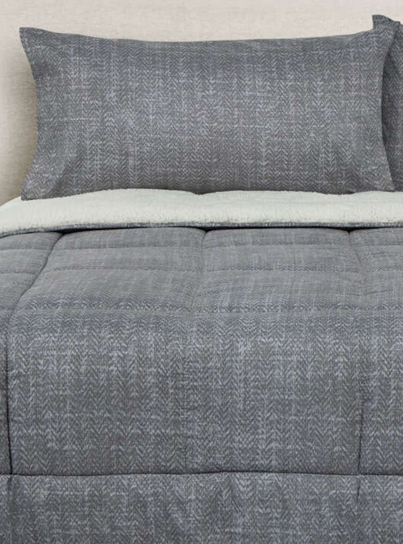 Plumón Alaska Sherpa 1.5 Plazas Gris-0