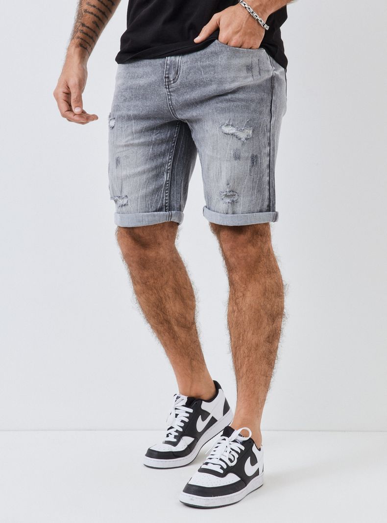Bermuda Slim Fit Cierre