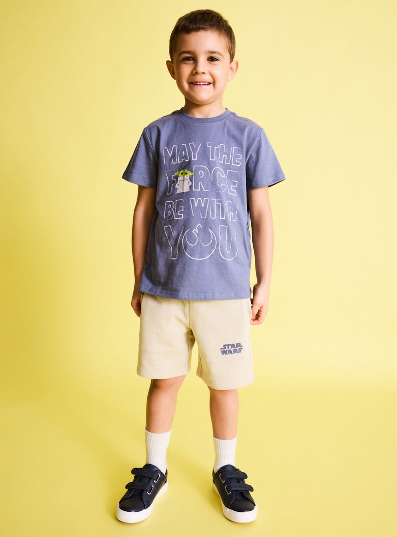 Polera Bipack Grogu y Short Star Wars