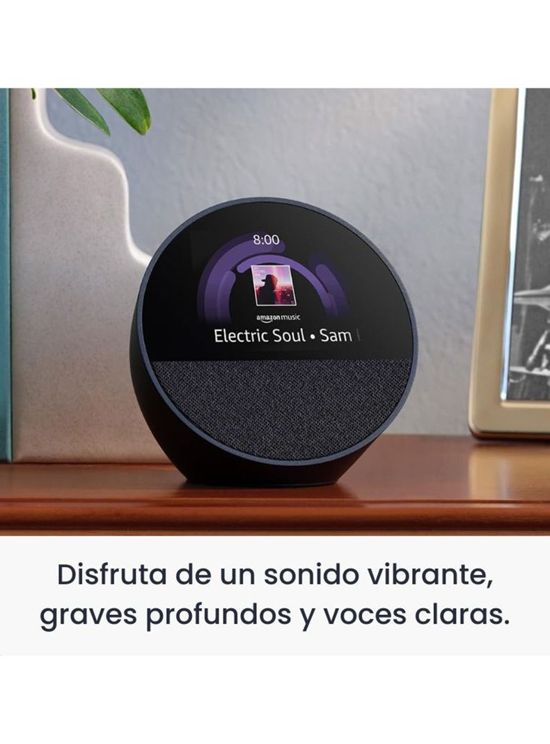 Asistente de Voz Amazon Alexa Echo Spot 2024 Negro-3