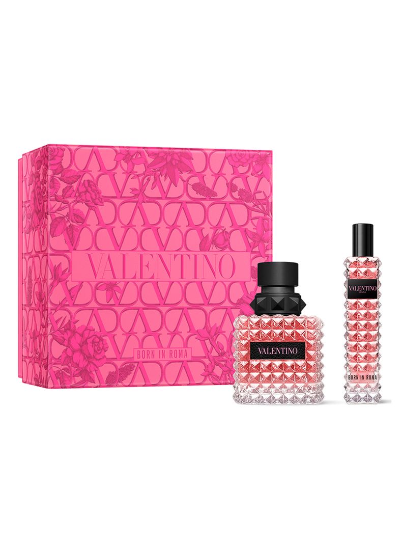 Set Perfume Born In Roma Donna Mujer 50 ml +15 ml Valentino-0