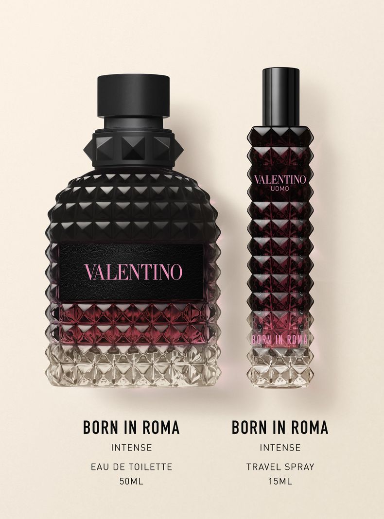 Set Perfume Born In Roma Uomo Intense Hombre 50 ml + 15ml