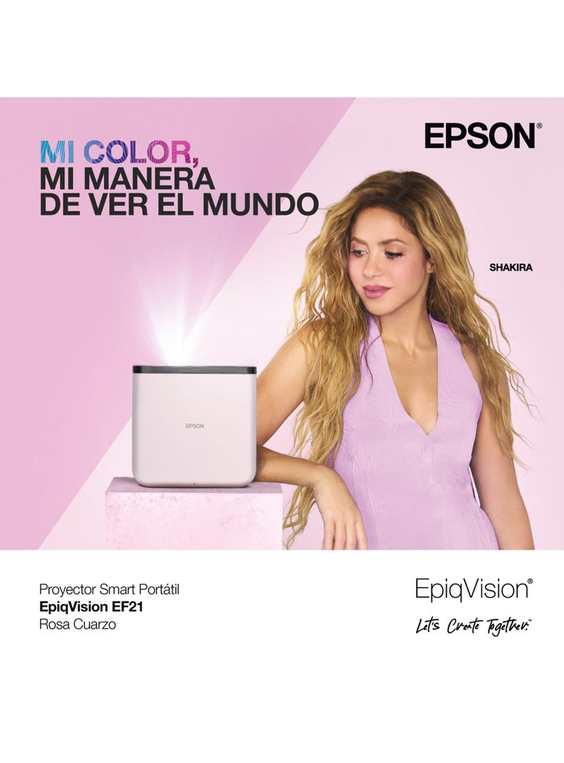 Proyector Láser Portátil FHD EF-21 Rosa-6
