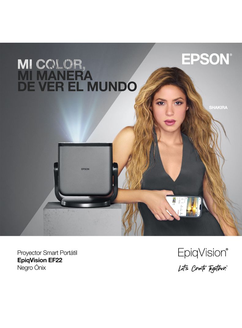 Proyector Láser Portátil Full HD 1.000 Lúmenes EF-22 Negro-6