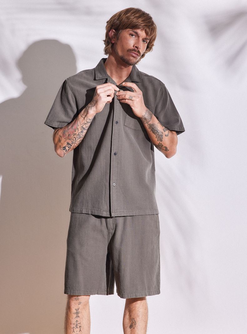 Camisa Texturada Relaxed Fit