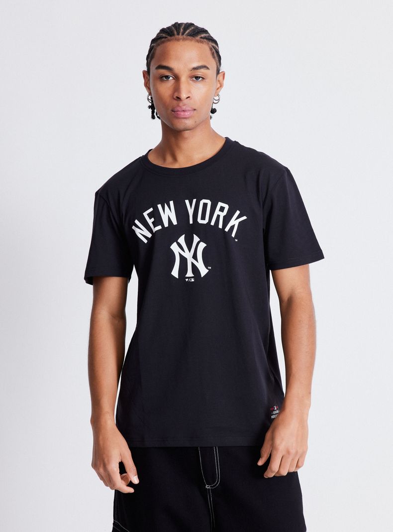 Polera Manga Corta Script Logo