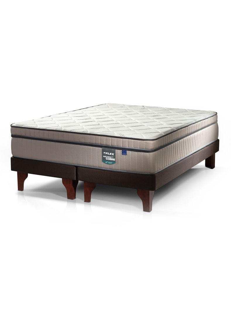 Cama Europea Máximo Cobre 2 Plazas Base Dividida 150x200 cm