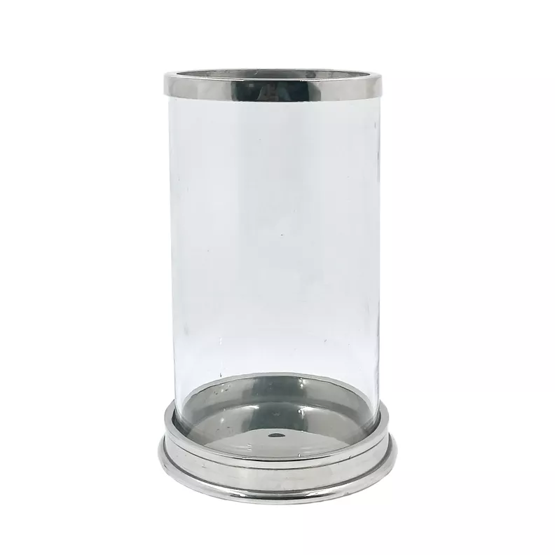 Candelabro Vidrio Silver M