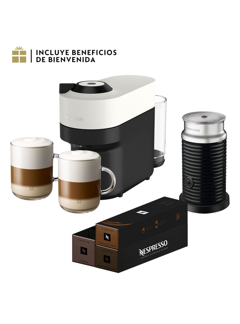 Cafetera de Cápsulas Vertuo Pop Blanca Experiencia Barista Edición Limitada-0