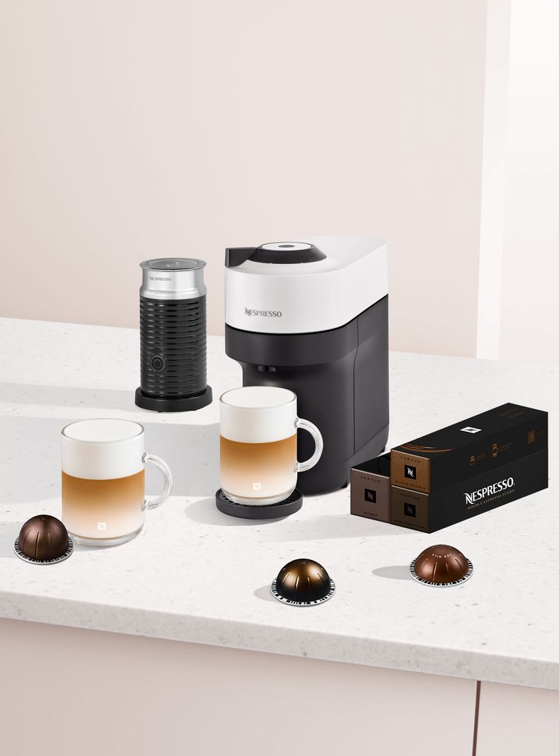 Cafetera de Cápsulas Vertuo Pop Blanca Experiencia Barista Edición Limitada-6