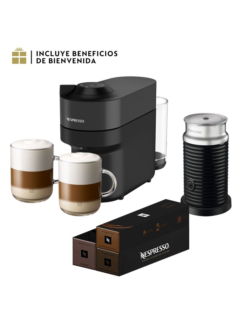 Cafetera de Cápsulas Vertuo Pop Negra Experiencia Barista Edición Limitada-0