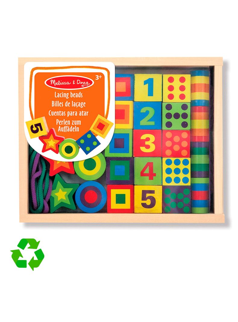 Juego de Encaje de Madera con Cordones