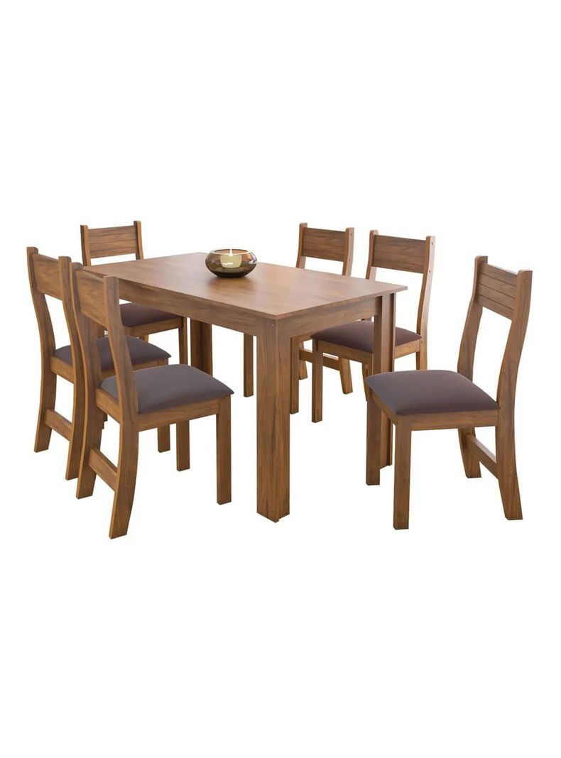 Juego de Comedor Violeta 6 Sillas-0