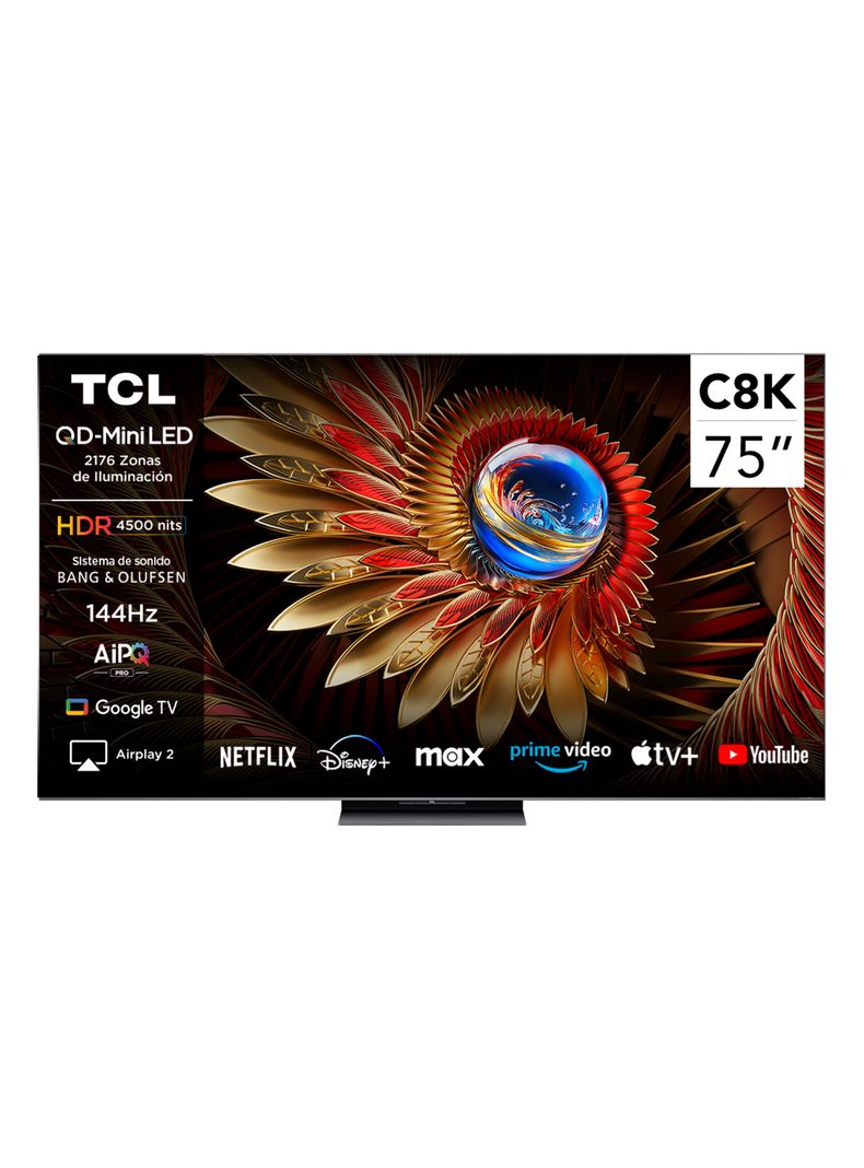 Mini LED Smart TV 75'' UHD 4K C8K Gamer TCL | Paris.cl
