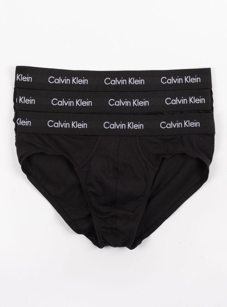 3Pk Slips Calzoncillo Negro S