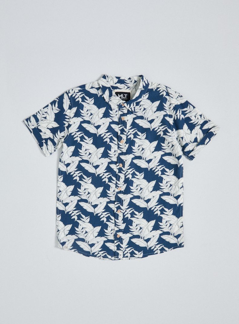Camisa Full Estampado con Plisado Espalda